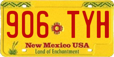 NM license plate 906TYH