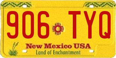 NM license plate 906TYQ