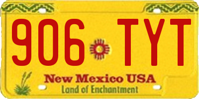 NM license plate 906TYT
