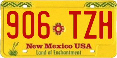 NM license plate 906TZH