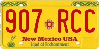 NM license plate 907RCC