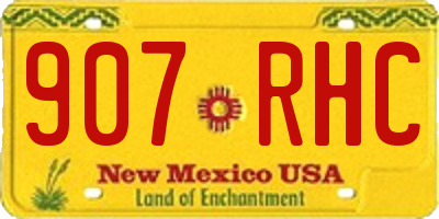 NM license plate 907RHC