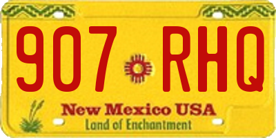 NM license plate 907RHQ
