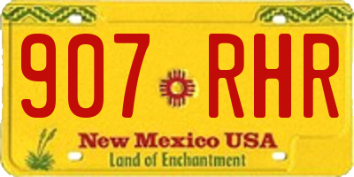 NM license plate 907RHR