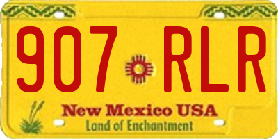 NM license plate 907RLR