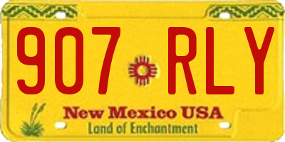 NM license plate 907RLY