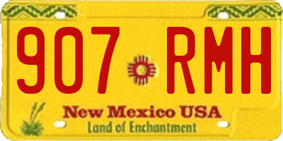 NM license plate 907RMH