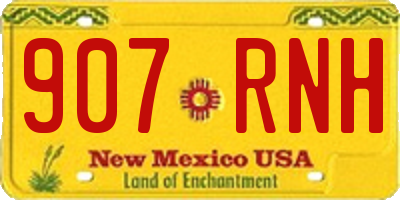 NM license plate 907RNH