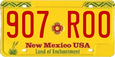 NM license plate 907ROO