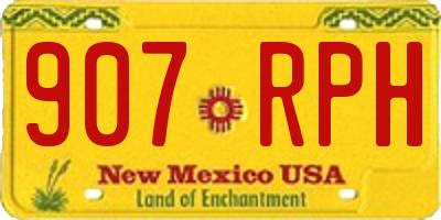 NM license plate 907RPH