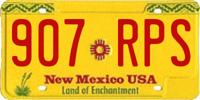 NM license plate 907RPS
