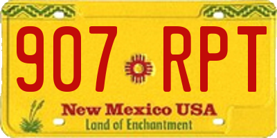 NM license plate 907RPT