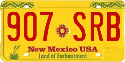 NM license plate 907SRB