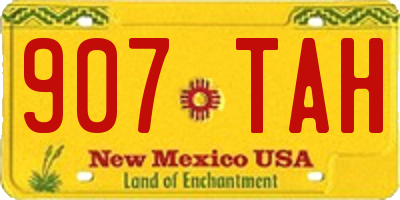 NM license plate 907TAH
