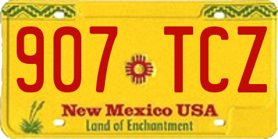 NM license plate 907TCZ