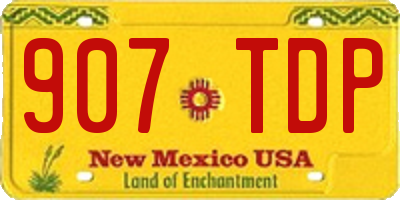 NM license plate 907TDP