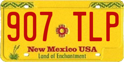 NM license plate 907TLP
