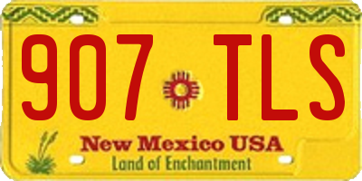 NM license plate 907TLS