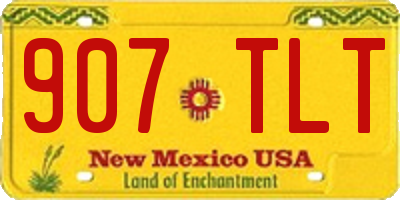 NM license plate 907TLT