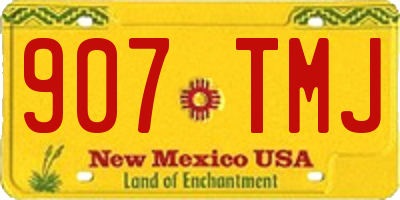 NM license plate 907TMJ