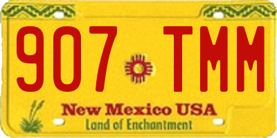 NM license plate 907TMM