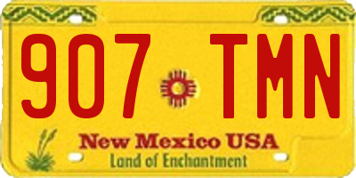 NM license plate 907TMN