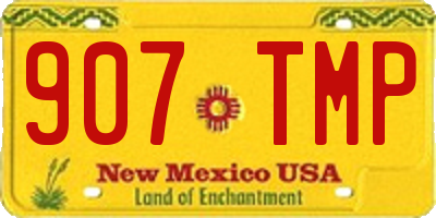 NM license plate 907TMP
