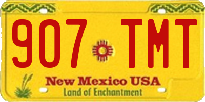 NM license plate 907TMT