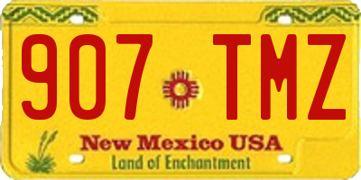 NM license plate 907TMZ