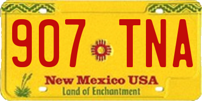 NM license plate 907TNA