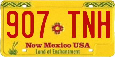 NM license plate 907TNH