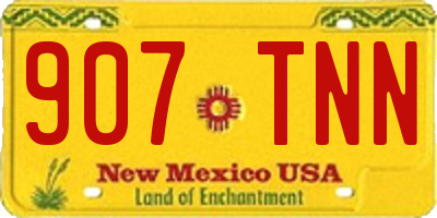 NM license plate 907TNN