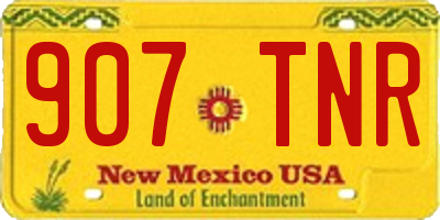 NM license plate 907TNR