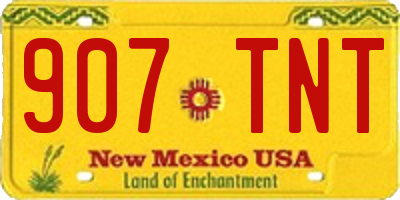 NM license plate 907TNT