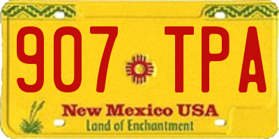 NM license plate 907TPA