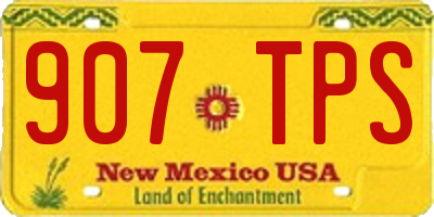 NM license plate 907TPS