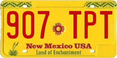 NM license plate 907TPT