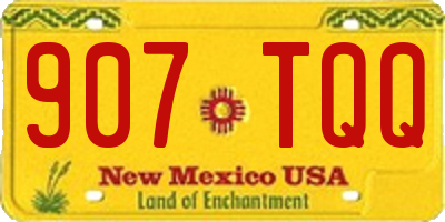 NM license plate 907TQQ