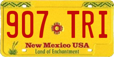 NM license plate 907TRI