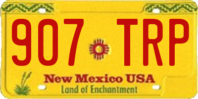 NM license plate 907TRP