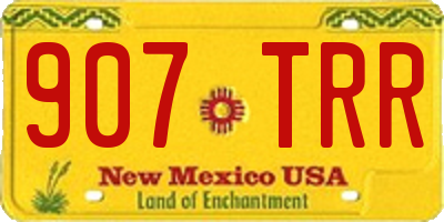 NM license plate 907TRR
