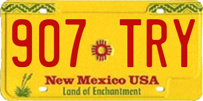 NM license plate 907TRY