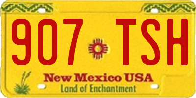 NM license plate 907TSH