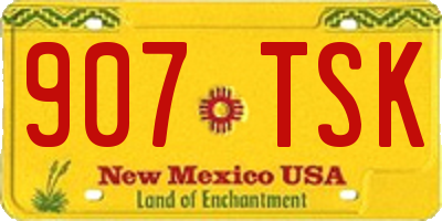 NM license plate 907TSK