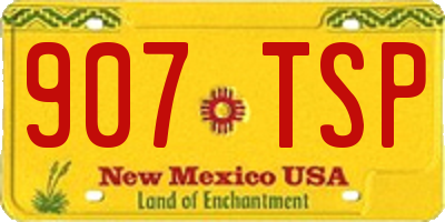 NM license plate 907TSP