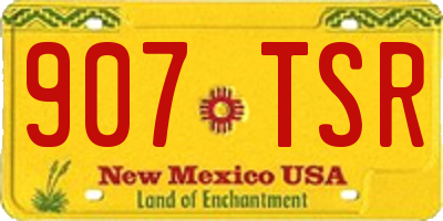 NM license plate 907TSR