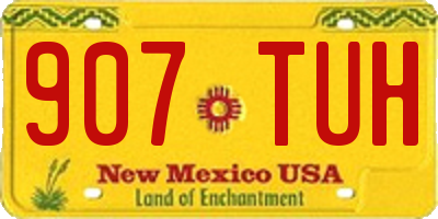 NM license plate 907TUH