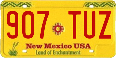 NM license plate 907TUZ
