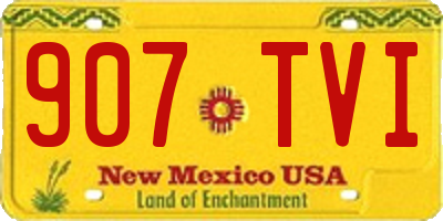 NM license plate 907TVI