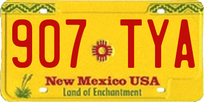 NM license plate 907TYA